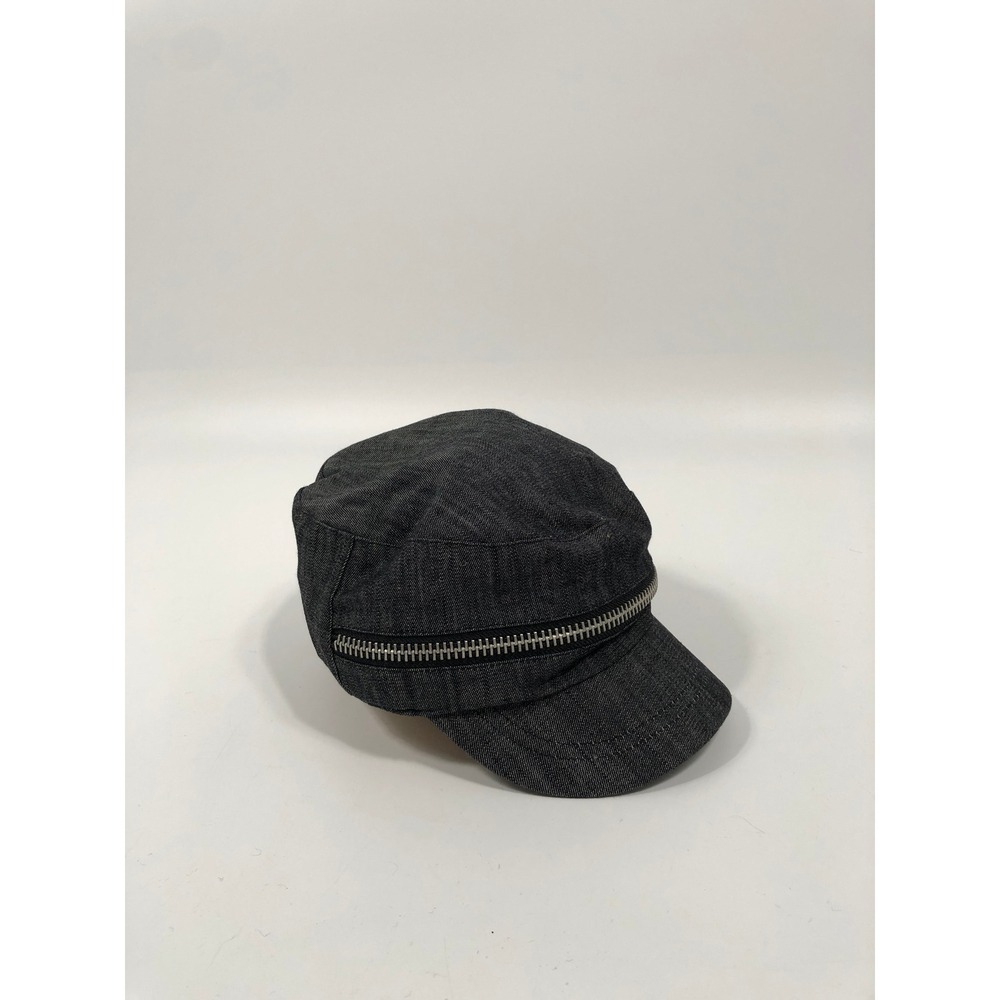 VTG Y2K Newsboy Baker Boy Hat Women ONE SIZE Gray Bratz Retro Grunge Goth Emo